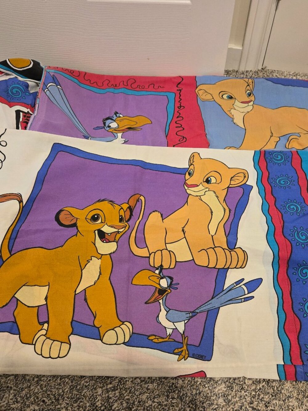 Vintage Disney Lion King Twin Sheet Set 3 Piece